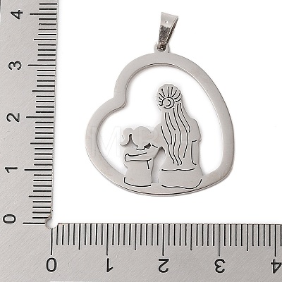 Non-Tarnish 304 Stainless Steel Pendants STAS-S139-02P-1