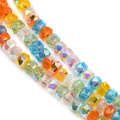 Electroplate Glass Beads Strands EGLA-B011-04A-03-1
