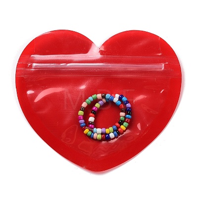Heart Plastic Yin-Yang Zip Lock Bags OPP-B005-01A-1