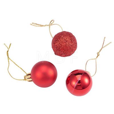 Christmas Ball Plastic Ornaments AJEW-CJ0001-06B-1