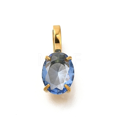 Ion Plating(IP) 304 Stainless Steel Rhinestone Pendants STAS-A104-11G-08-1