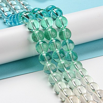 Dyed & Heated Synthetic Quartz Beads Strands G-P502-01C-01-1
