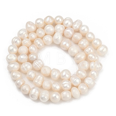 Natural Cultured Freshwater Pearl Beads Strands PEAR-I007-07X-10A-1