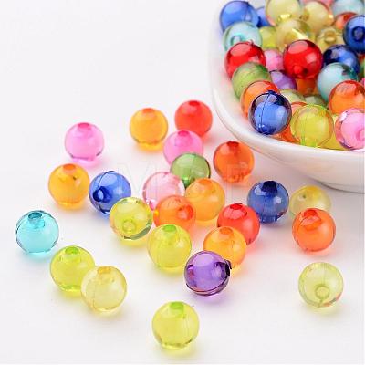 Transparent Acrylic Beads X-TACR-S092-8mm-M-1