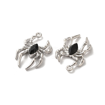 Glass Spider Pendant PALLOY-K001-067P-03-1