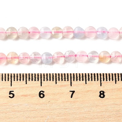 Natural Morganite Beads Strands G-C179-A4mm-10-1