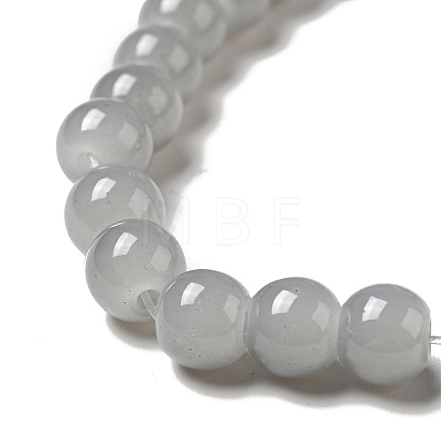 Imitation Jade Glass Beads Strands DGLA-S076-6mm-30-1