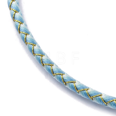 Polyester Cord Braided Bracelet Makings MAK-Z003-01P-05-1