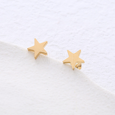 Stainless Steel Star Stud Earrings OG4503-2-1