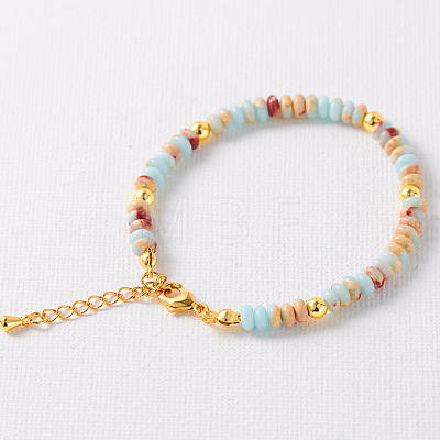 Simple Design Natural Gemstone Beaded Bracelets for Women JH7309-2-1