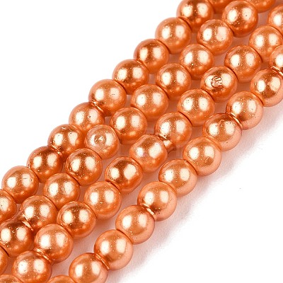 Baking Painted Glass Pearl Bead Strands HY-Q003-3mm-36-A-1