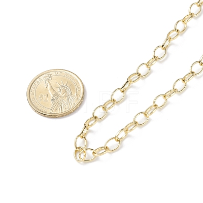 6mm Brass Cable Chains Necklace for Men Women NJEW-JN03768-1