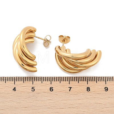 201 Stainless Steel Stud Earrings EJEW-Q026-23G-1