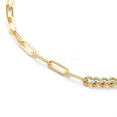Natural Shell Hamsa Hand Pendant Necklaces X-NJEW-JN03240-04-1