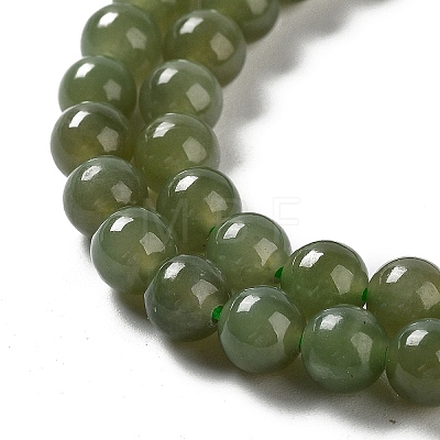 Natural Nephrite Jade Beads Strands G-NH0005-030C-1