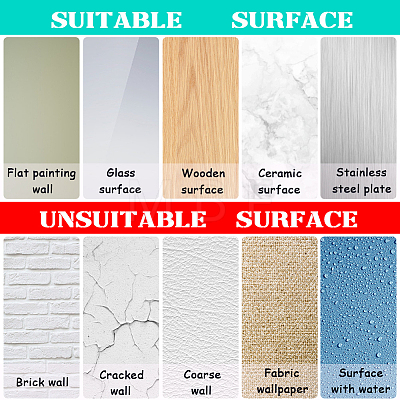 Translucent PVC Self Adhesive Wall Stickers STIC-WH0015-042-1