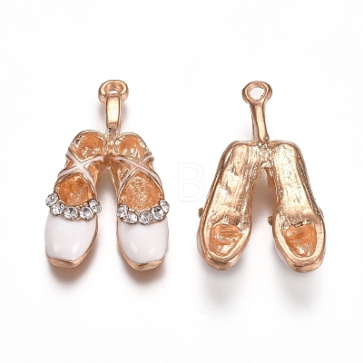 Light Gold Plated Alloy Enamel Pendants PALLOY-TAC0011-15A-1