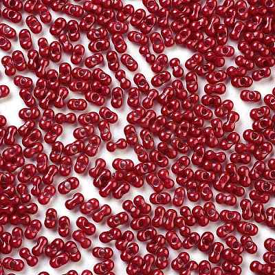 Baking Paint Glass Seed Beads SEED-A033-04Q-1