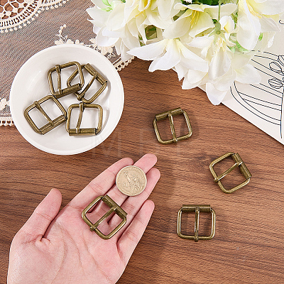 8Pcs Roller Buckles for Bag Strap Connector IFIN-CL0001-13AB-1