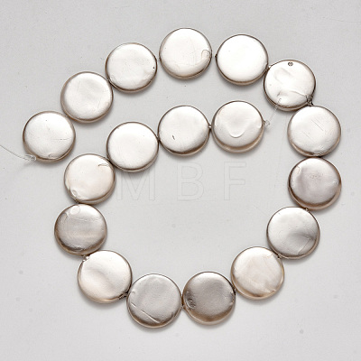 Shell Pearl Beads Strands SSHEL-R044-07D-1