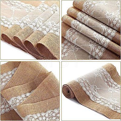 Jute Cloth & Lace Table Runners HULI-PW0002-131A-1