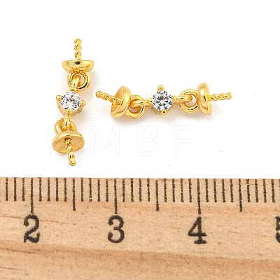 Brass Micro Pave Cubic Zirconia Peg Bails KK-B096-12G-1