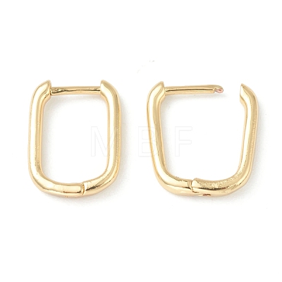 Brass Huggie Hoop Earrings EJEW-L234-025-1