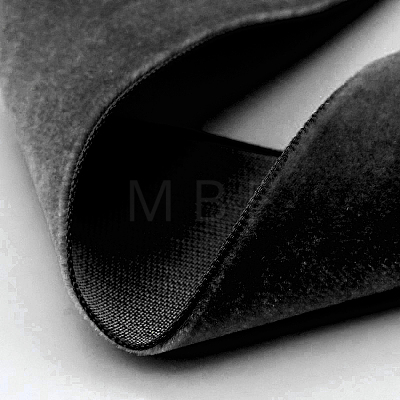 Polyester Velvet Ribbon for Gift Packing and Festival Decoration SRIB-M001-10mm-030-1