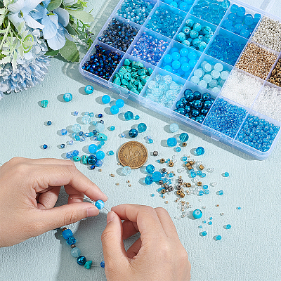   DIY Beads Jewelry Making Finding Kit DIY-PH0017-54-1