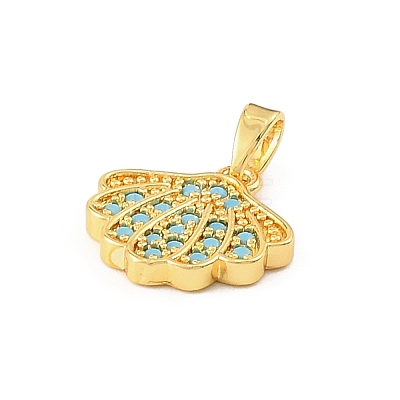 Ocean Brass & Rhinestone Pendants RB-CBA4B36-04G-08-1