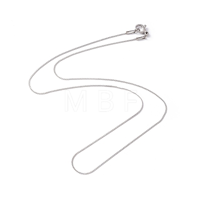 304 Stainless Steel Serpentine Chain Necklace for Men Women NJEW-G076-01B-P-1