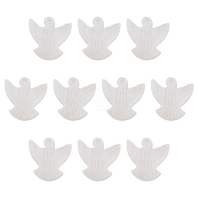 10Pcs Natural Freshwater Shell Beads BSHE-TA0001-31-1