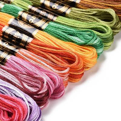 21 Skeins 21 Colors 6-Ply Polyester Embroidery Floss OCOR-M009-01E-01-1