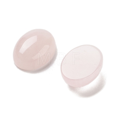 Natural Rose Quartz Cabochons G-G145-01B-38-1