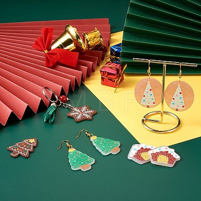 DIY Christmas Dangle Earring Making Kit DIY-SW0001-05-1