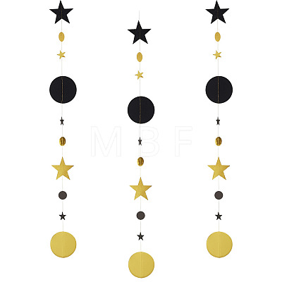 3 Bags Round & Star Paper Hanging Streamers FEPA-TA0001-03-1