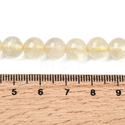 Natural Lemon Quartz(Heated) Beads Strands G-B167-A11-8mm-1