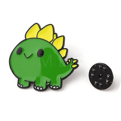 Cartoon Dino Alloy Brooches JEWB-M046-11-1