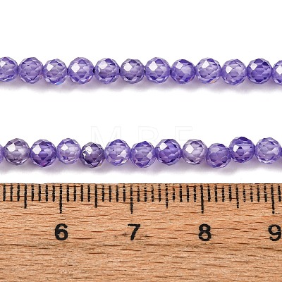 Cubic Zirconia Beads Strands G-G792-47-02C-1