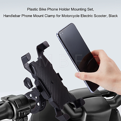Plastic Bike Phone Holder Mounting Set AJEW-WH0299-86-1