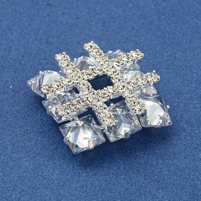 Brass Rhinestone Cabochons KK-I715-19S-01-1