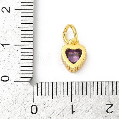 Brass Micro Pave Cubic Zirconia Pendants KK-H204-01G-03-1