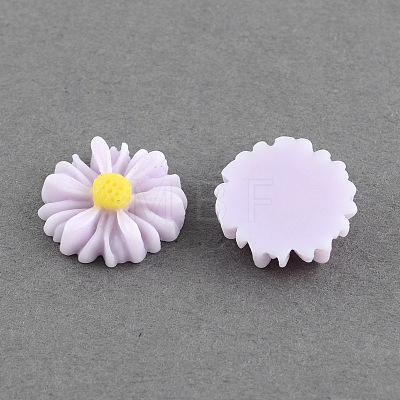 Flatback Hair & Costume Accessories Ornaments Resin Flower Daisy Cabochons LS-CRES-Q101-03-1