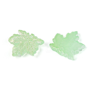 Baking Paint Transparent Glass Pendants DGLA-N014-11A-02-1