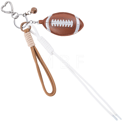 1Pc Sports ThemePU Leather Keychains KEYC-SP0001-67A-1