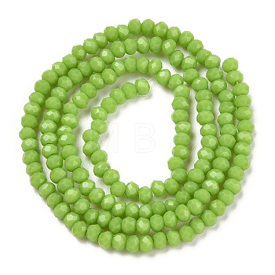 Opaque Solid Color Imitation Jade Glass Beads Strands EGLA-A044-P4mm-D30-1