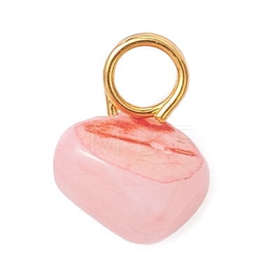 Dyed Natural Freshwater Shell Nuggets Charms PALLOY-JF05032-02-1
