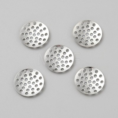 Iron Finger Ring Brooch Sieve Findings IFIN-WH0065-62A-P-1