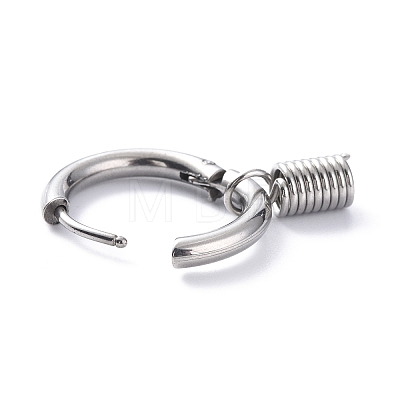 304 Stainless Steel Hoop Earrings STAS-B030-03C-1