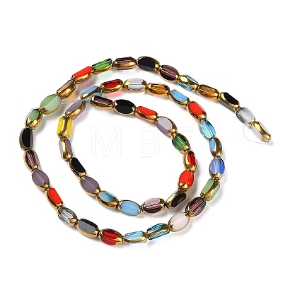 Electroplate Glass Beads Strands X-GLAA-K061-02-1